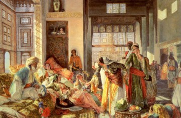 傍受された通信 東洋のジョン・フレデリック・ルイス・アラブ人 Oil Paintings